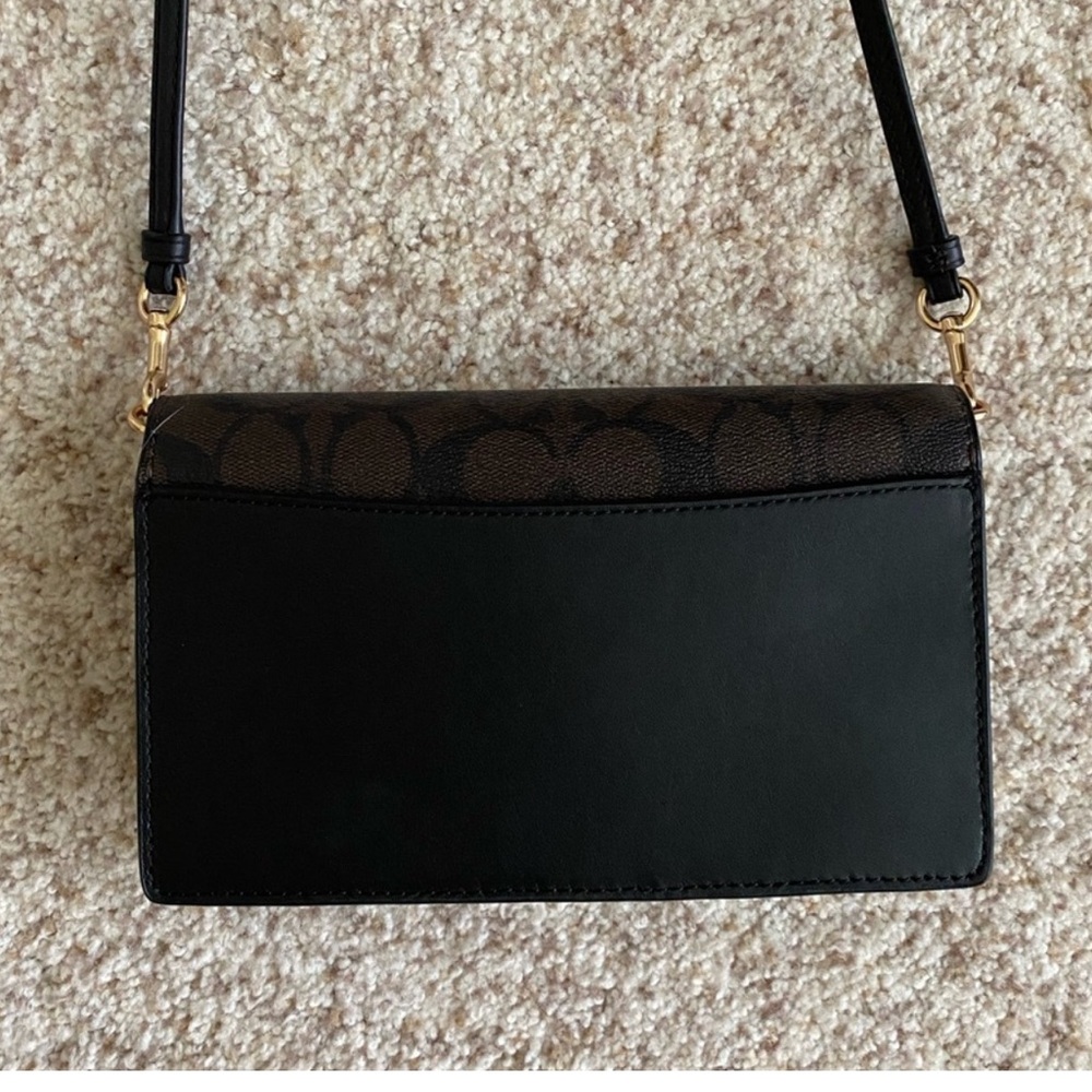 Coach Dark Brown and Black Crossbody Bag - Picture 6 of 8